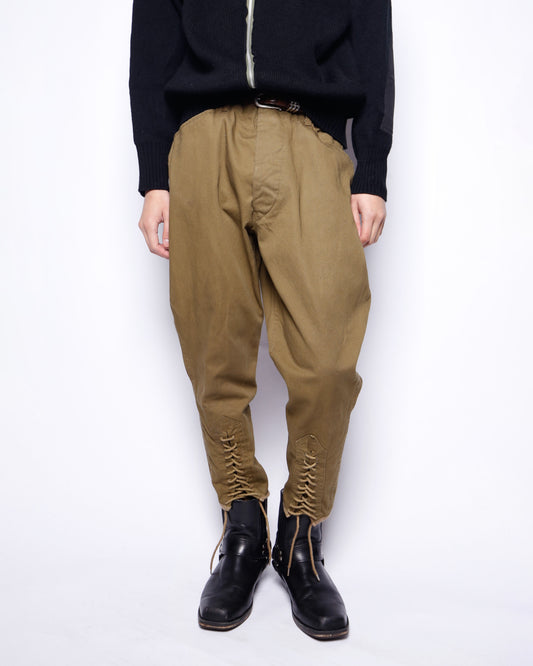 vintage replica lace up jodhpur trousers
