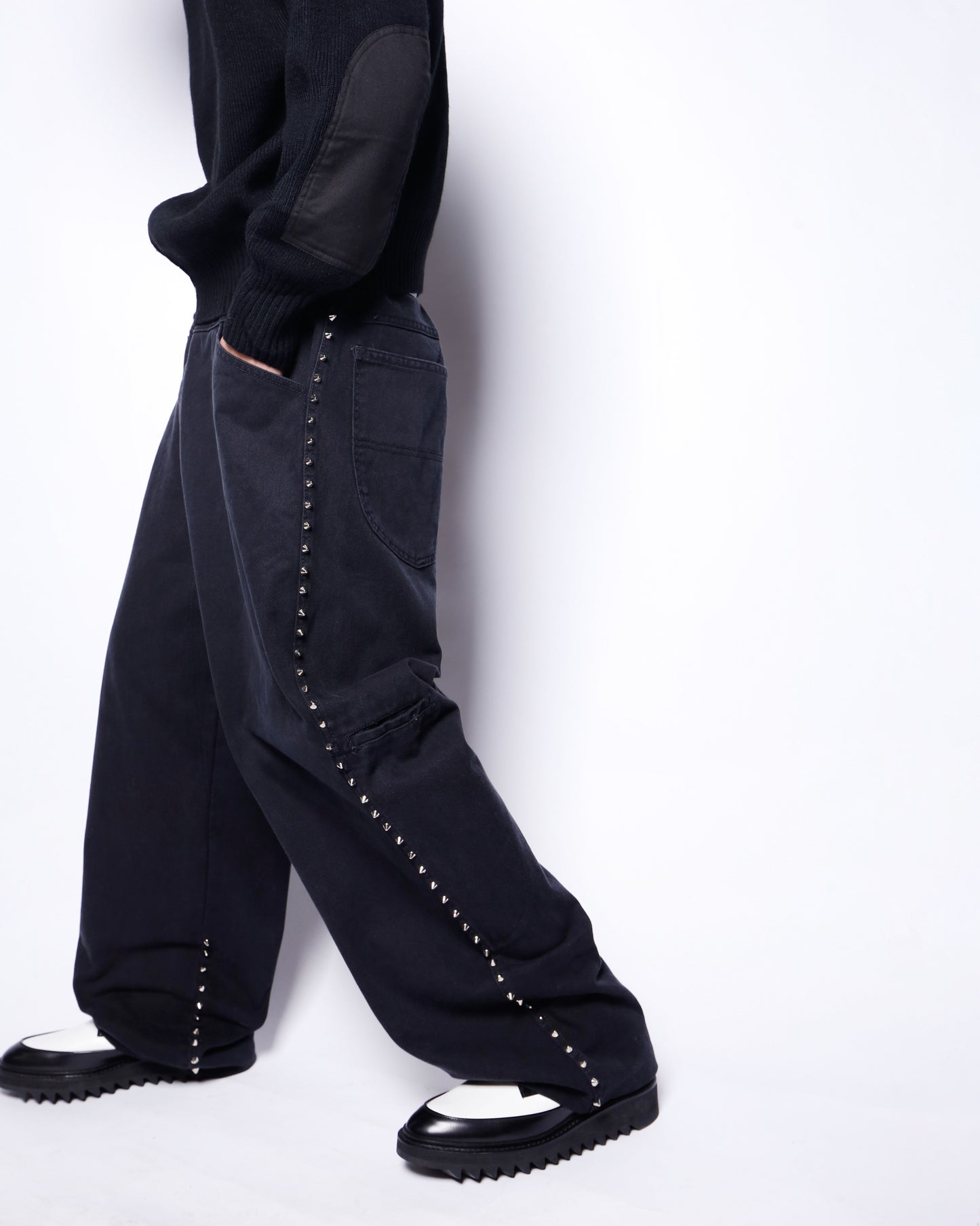 vintage Marithe + Francois Girbaud side studs baggy jeans