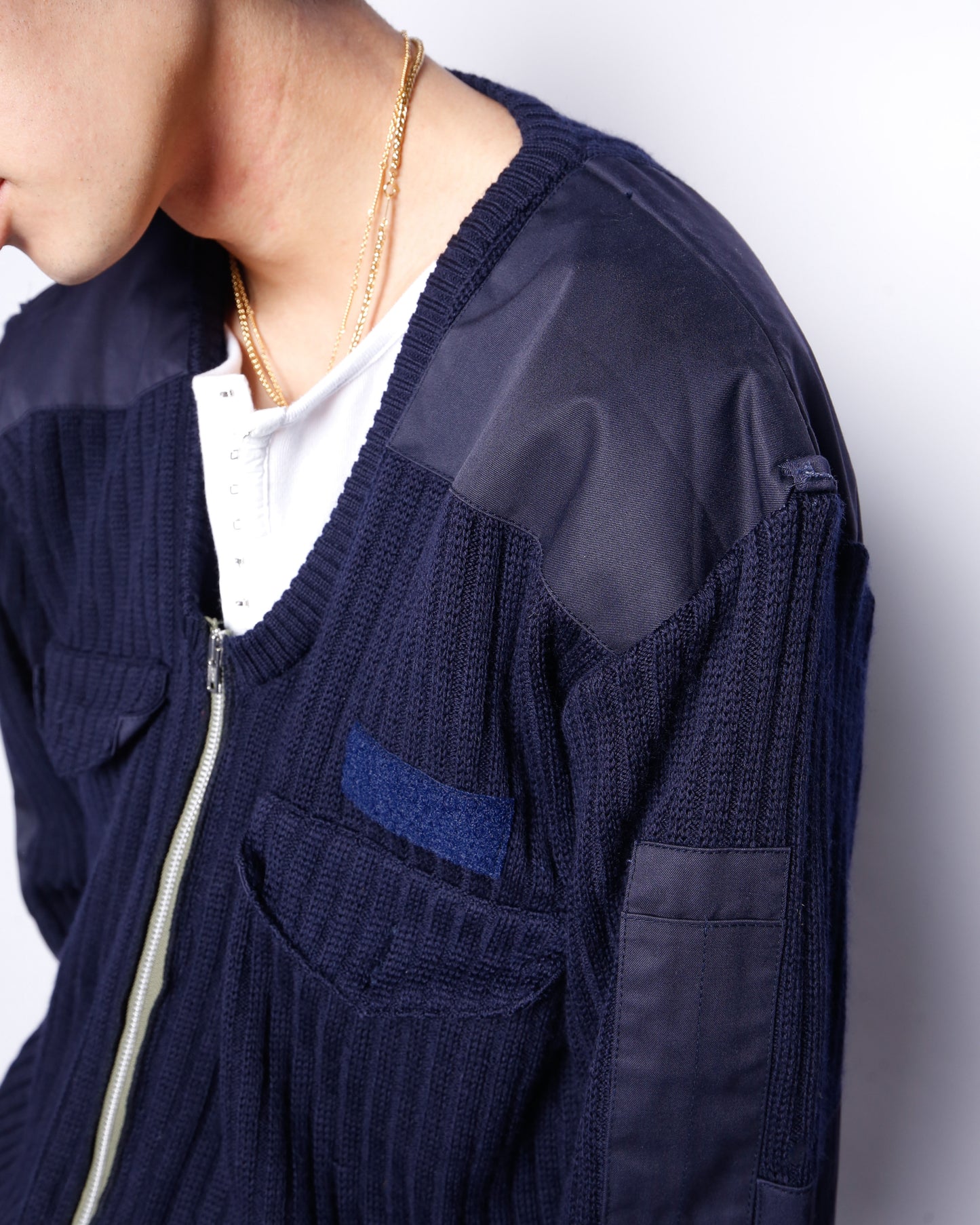 *one-off command zip cardigan
