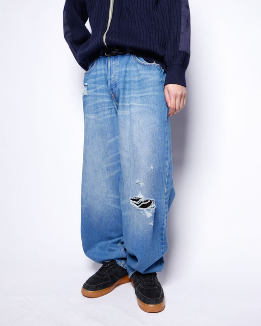 vintage crash baggy jeans