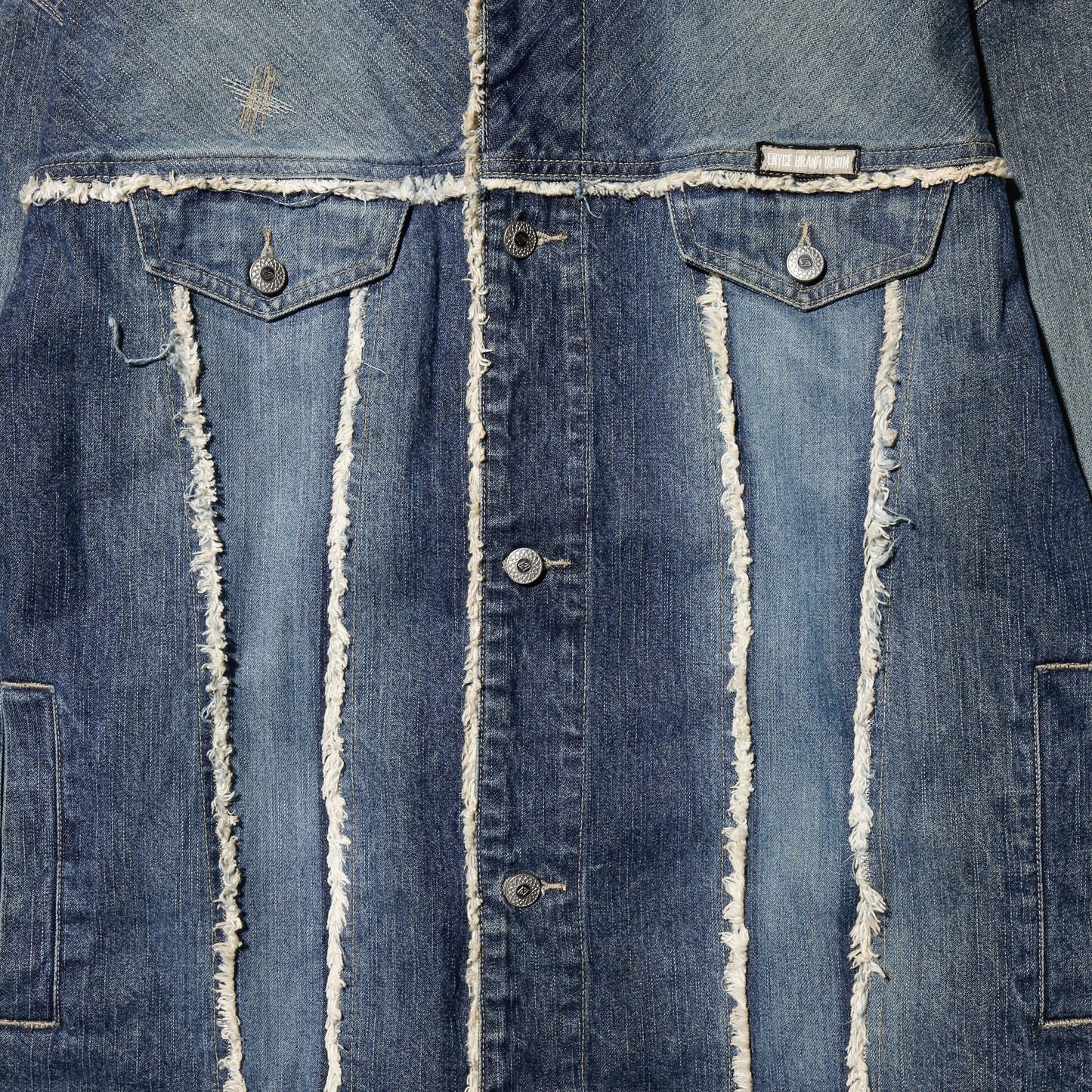 vintage enyce frayed trucker jacket