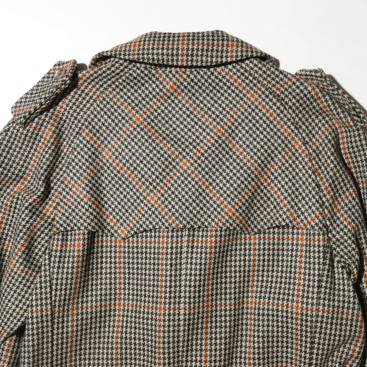 vintage 70's euro houndstooth trench coat