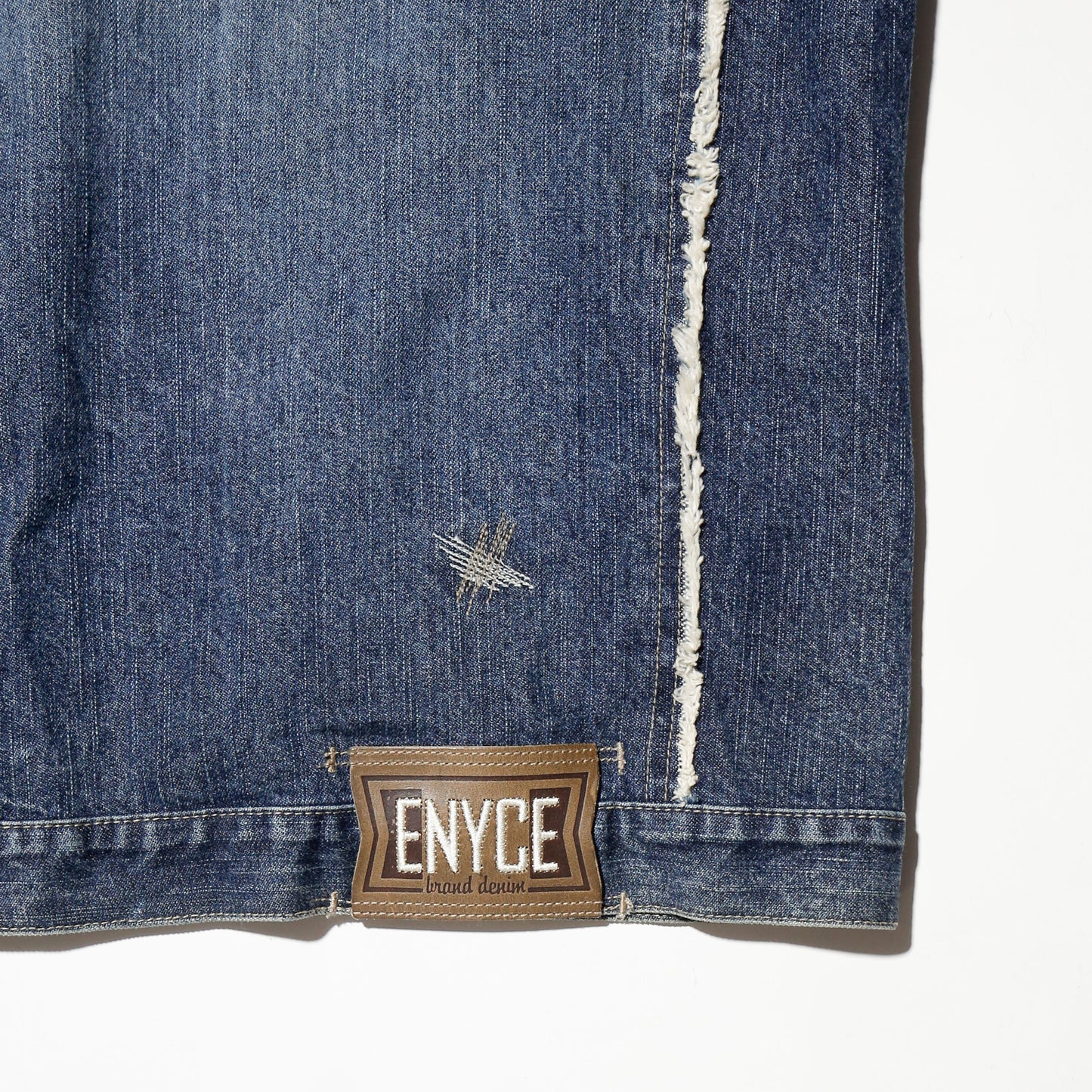 vintage enyce frayed trucker jacket