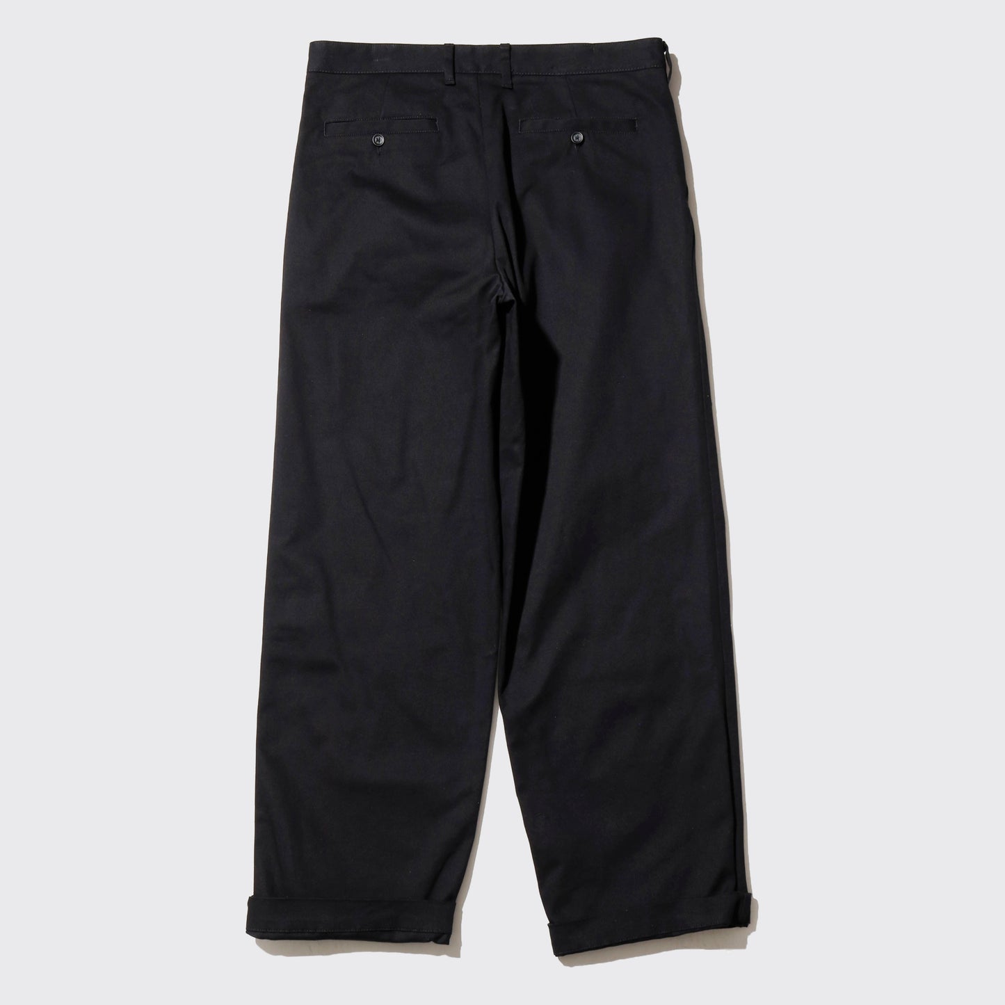 vintage cotton twill tapered trousers