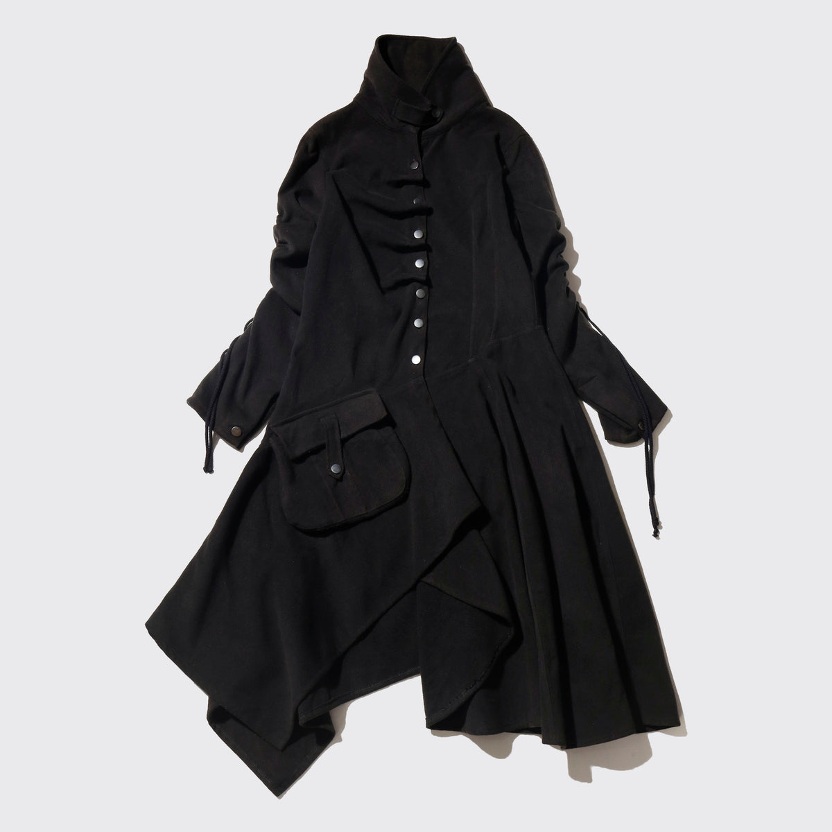 vintage drape wool dress coat