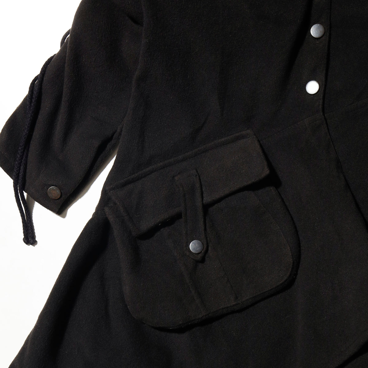 vintage drape wool dress coat