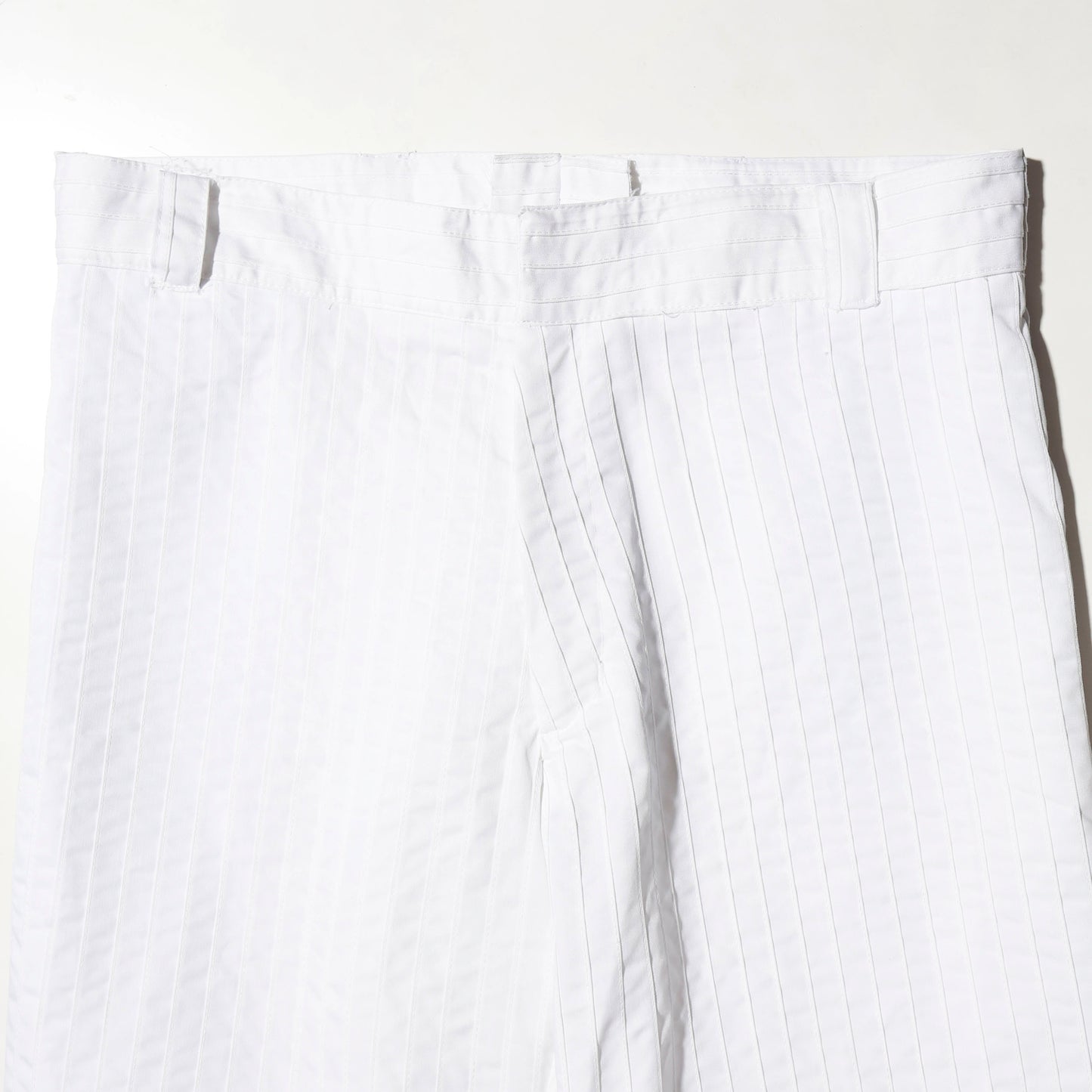 vintage textured stripe wide trousers