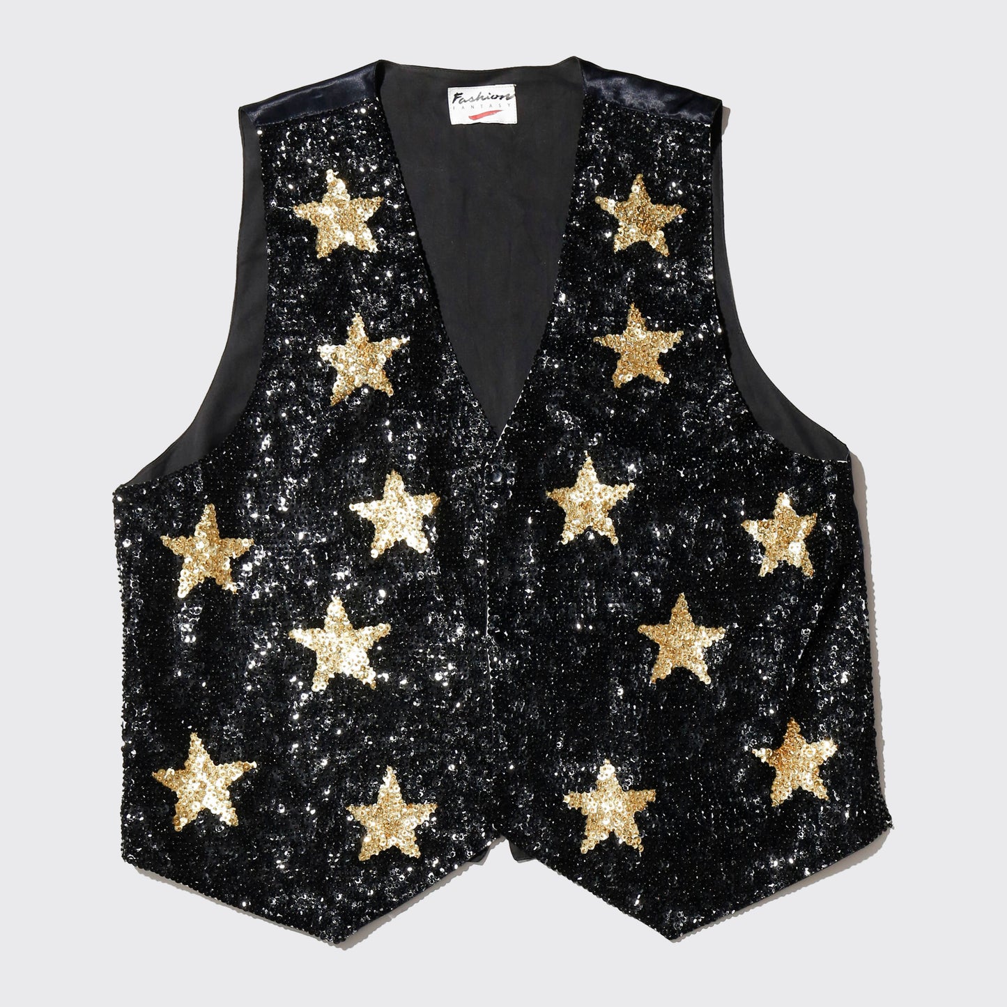 vintage sequin star vest