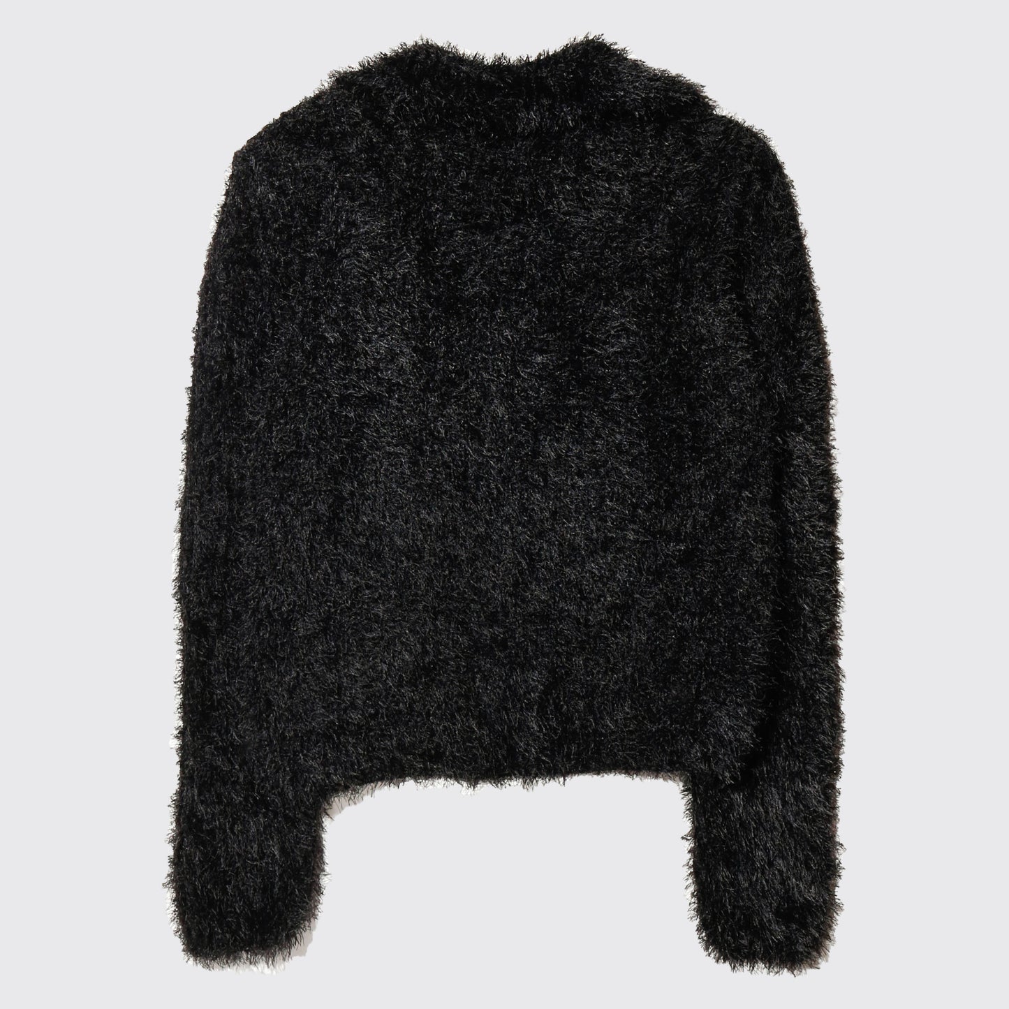 vintage cropped shaggy knit jacket