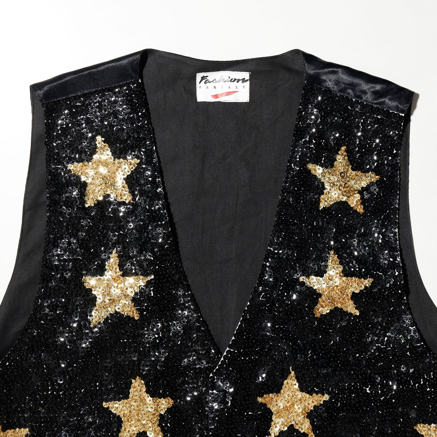 vintage sequin star vest