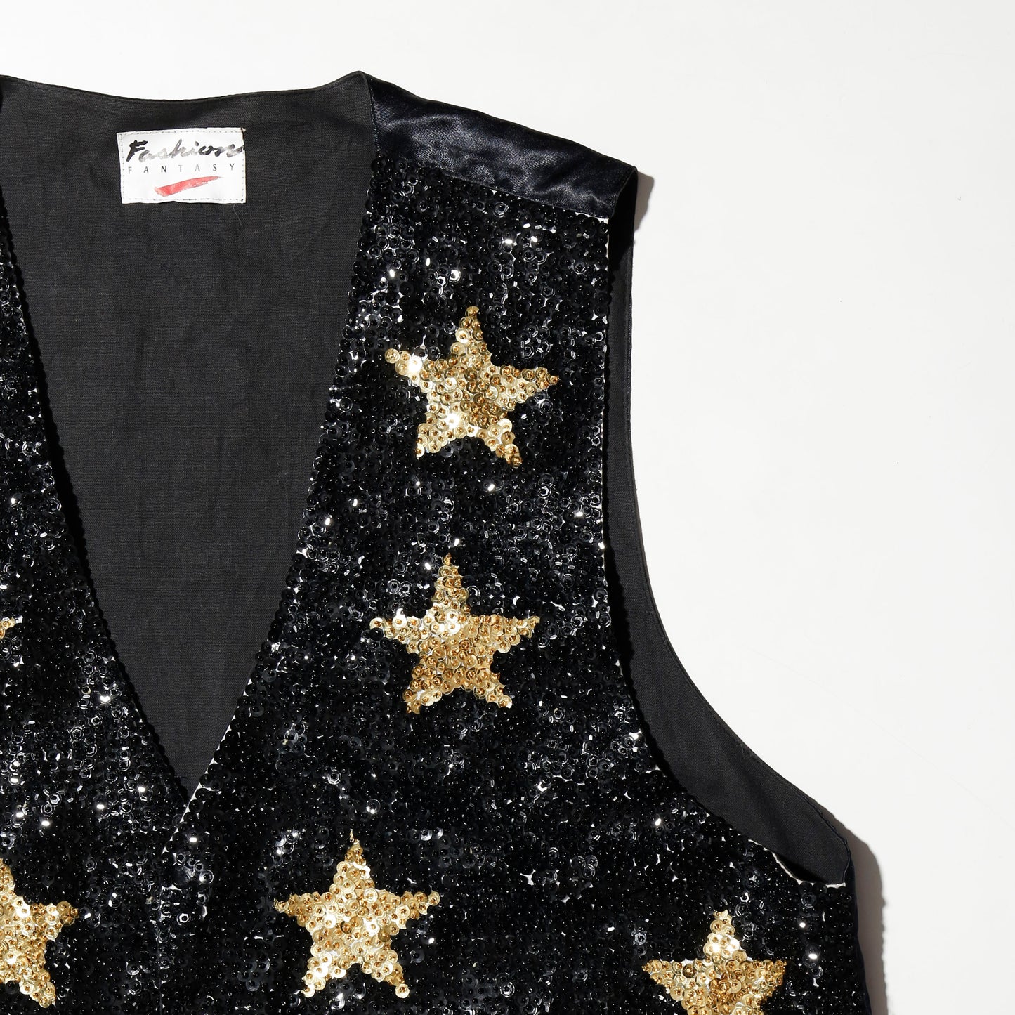 vintage sequin star vest