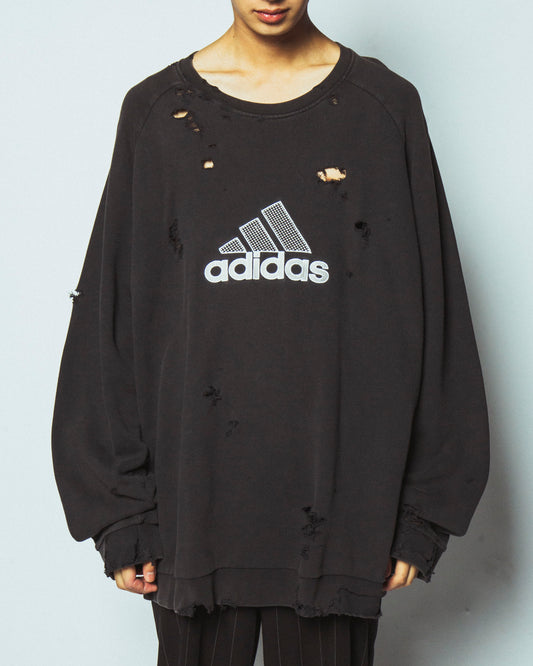 vintage 00's adidas broken sweat