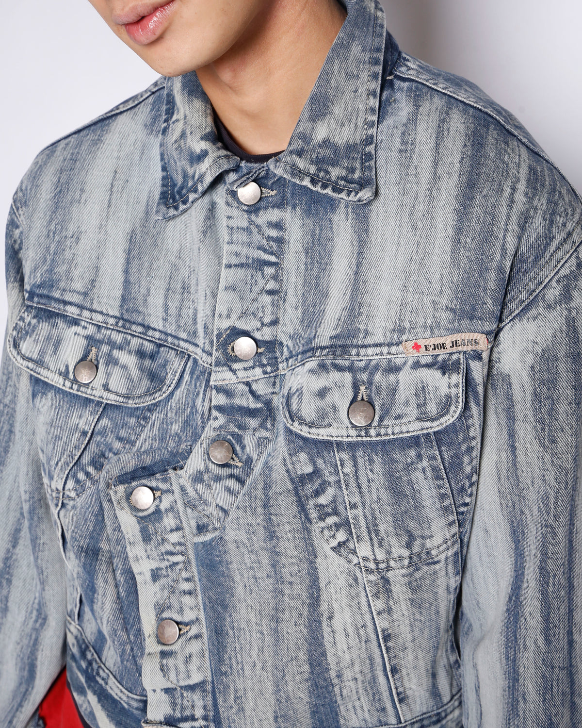 *one-off acid unbalance trucker jacket