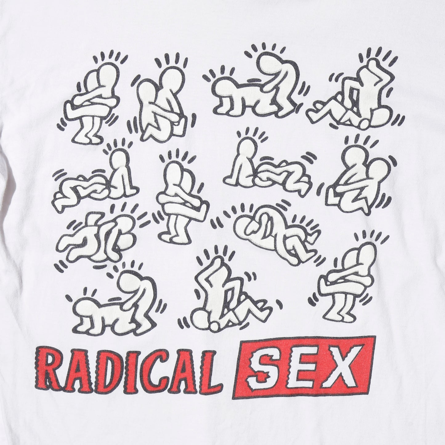 vintage 90-00's "radical sex" parody t-shirt
