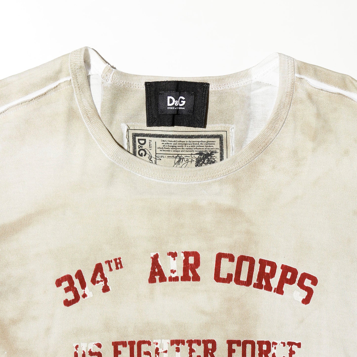 vintage Dolce&Gabbana distressed transfer t-shirt