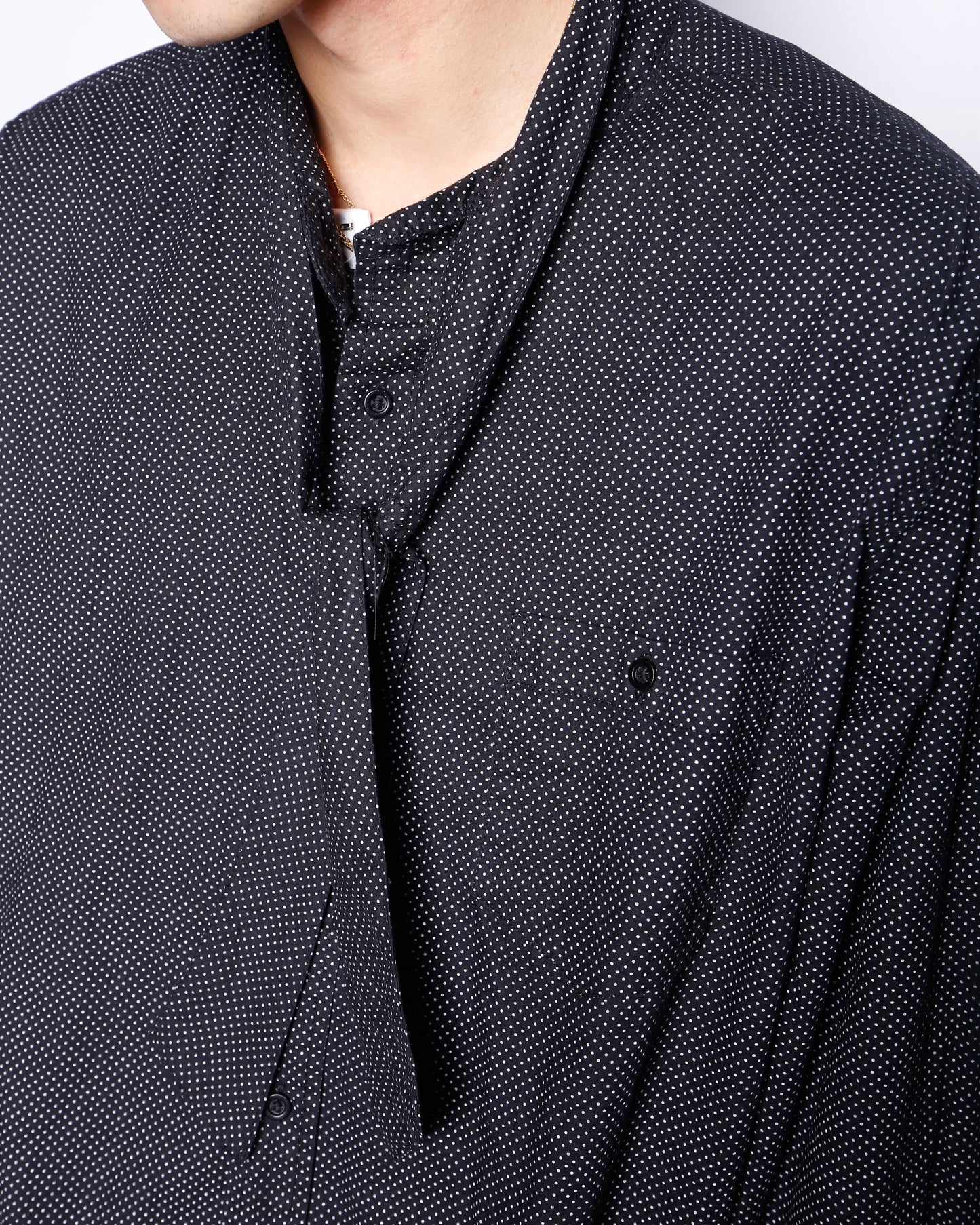*one-off dots cropped bowtie shirt