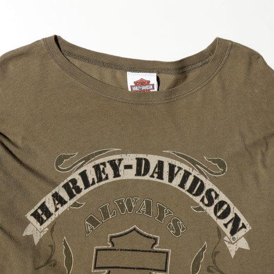 vintage harley-davidson layered sleeve l/s