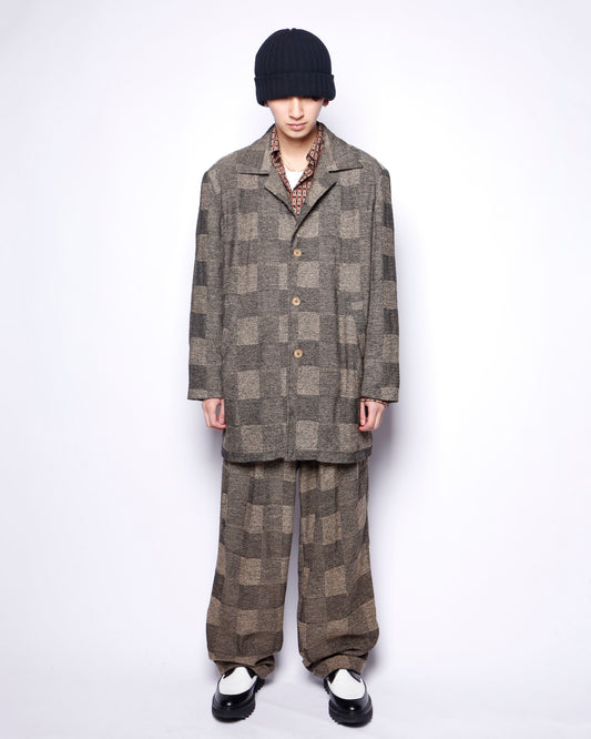 vintage grid jacquard relaxed set up