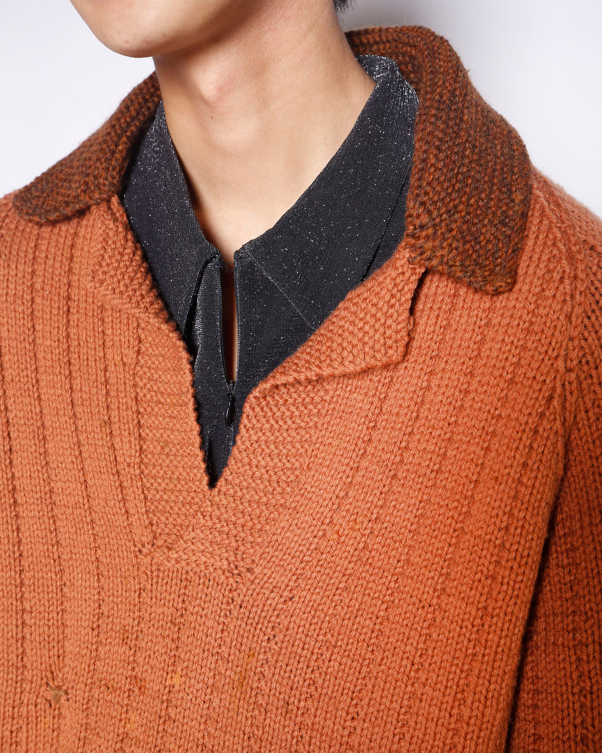 vintage chunky skipper handknit sweater