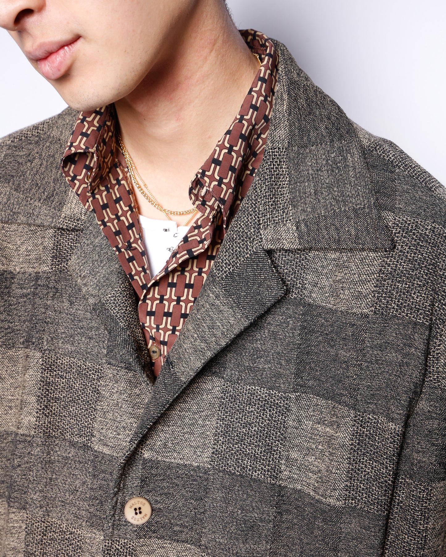 vintage grid jacquard relaxed set up