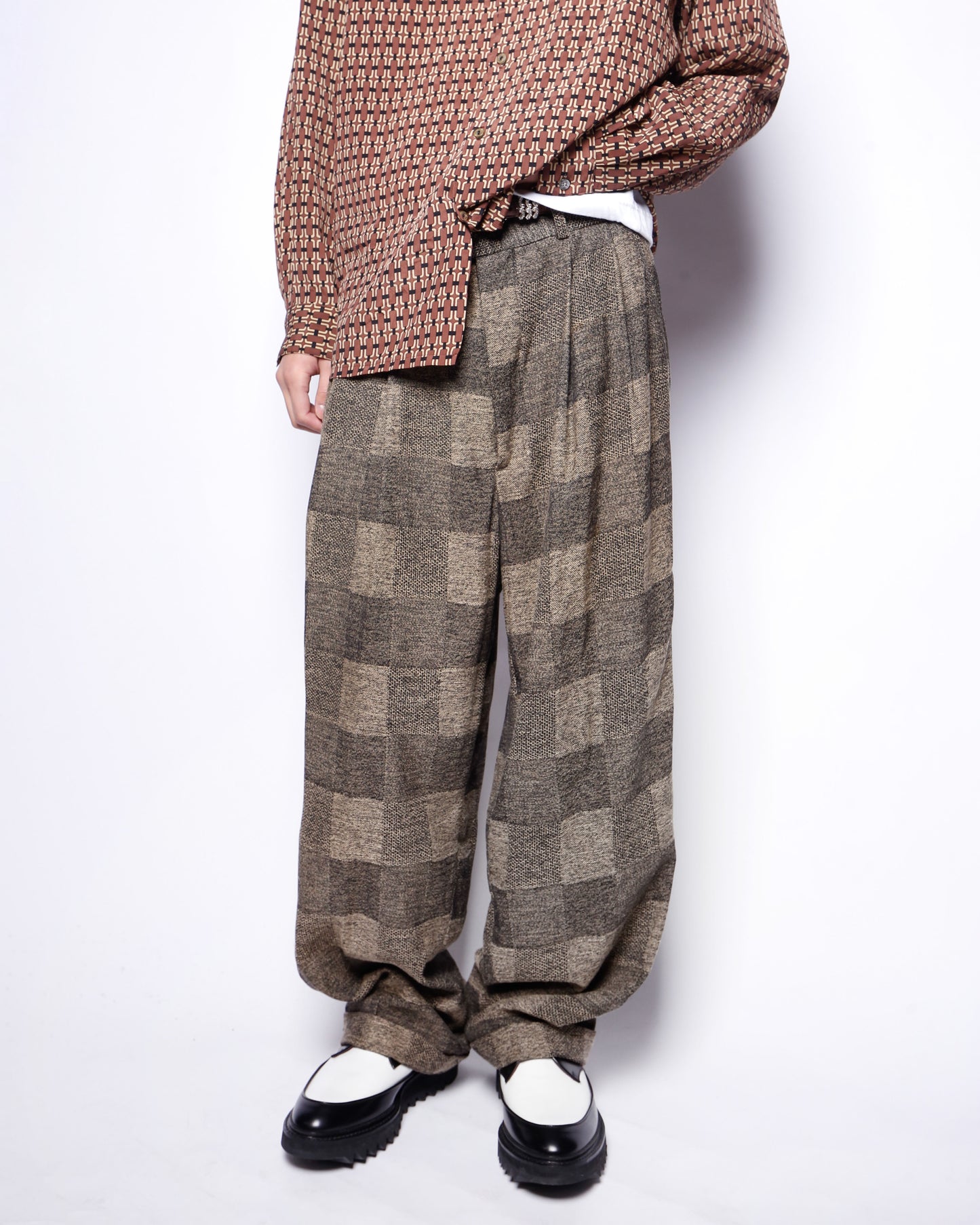 vintage grid jacquard relaxed set up