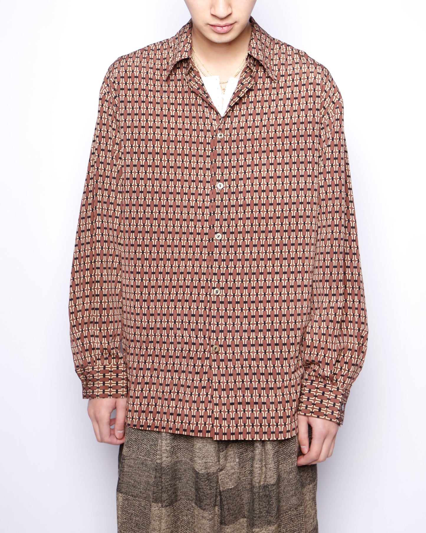 vintage link pattern shirt