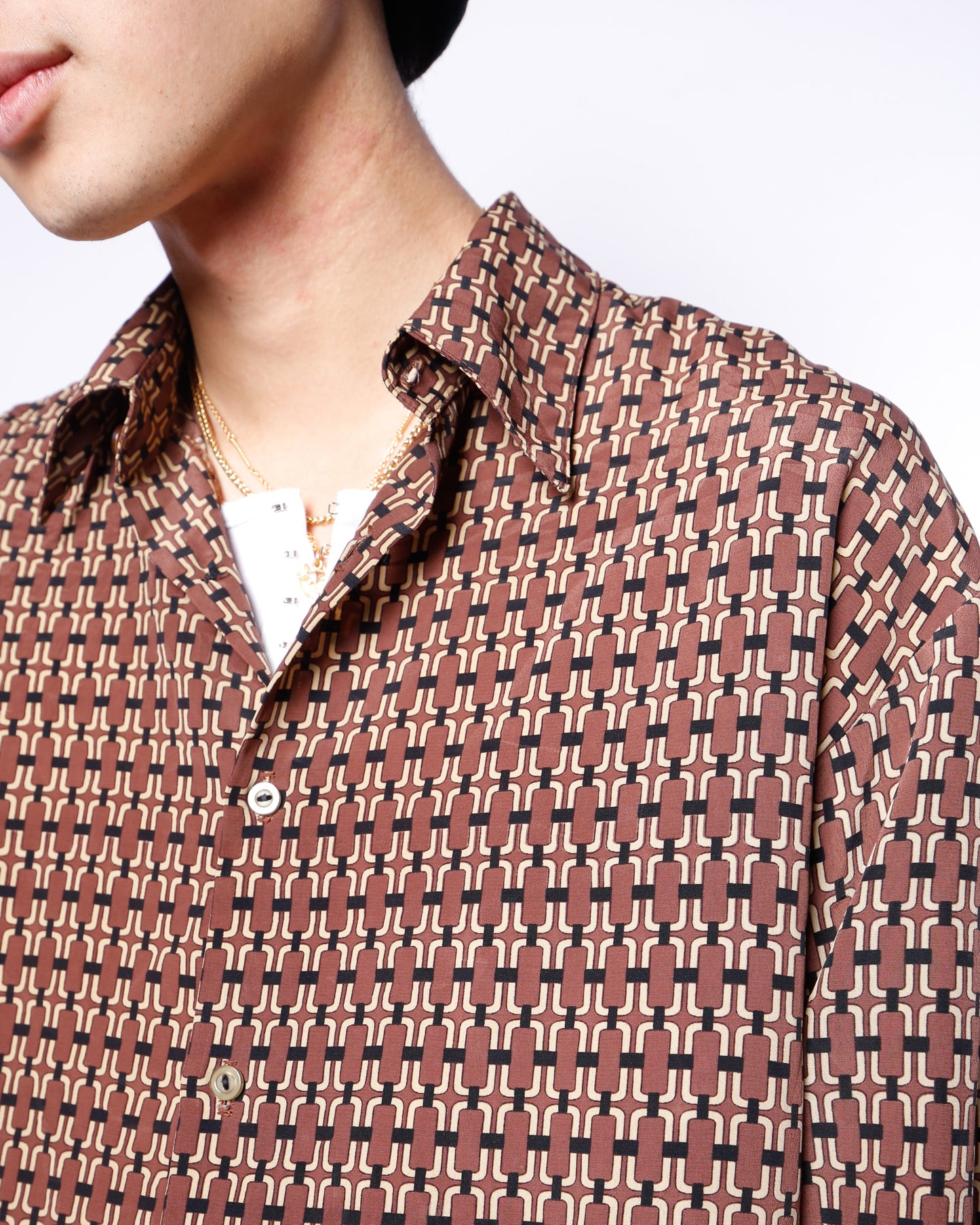 vintage link pattern shirt