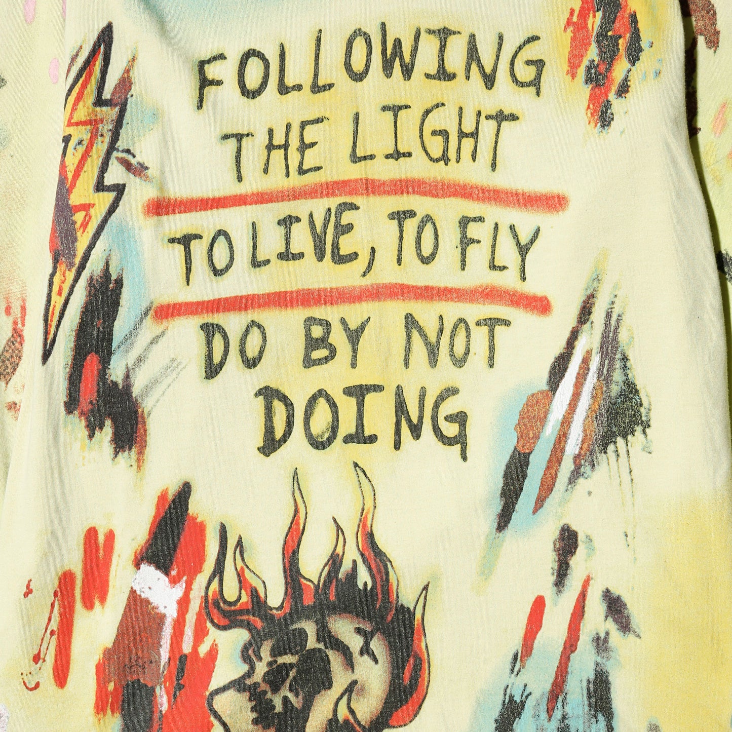 18's Yeezy×Wes Lang Wyoming "frozen yellow" l/s