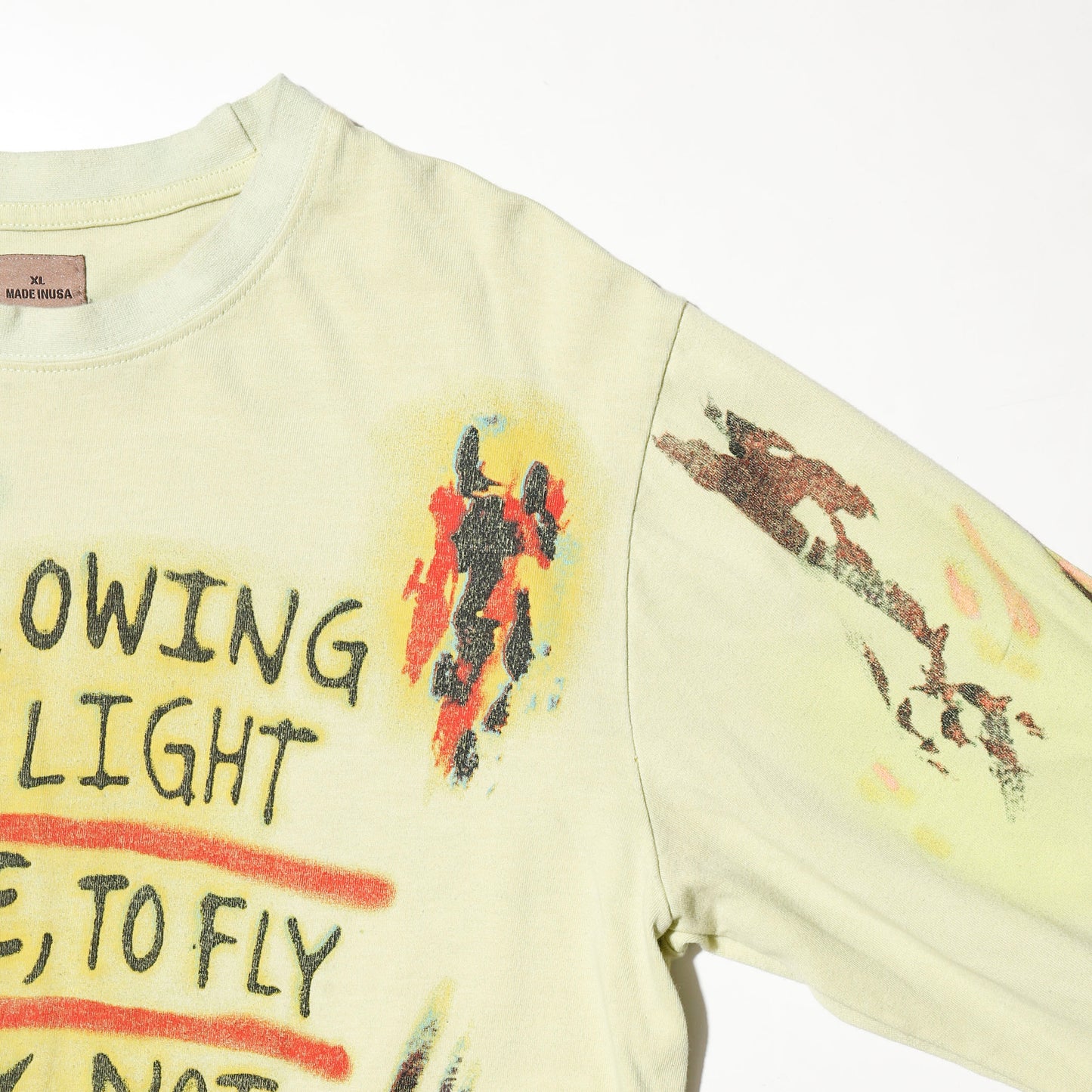 18's Yeezy×Wes Lang Wyoming "frozen yellow" l/s