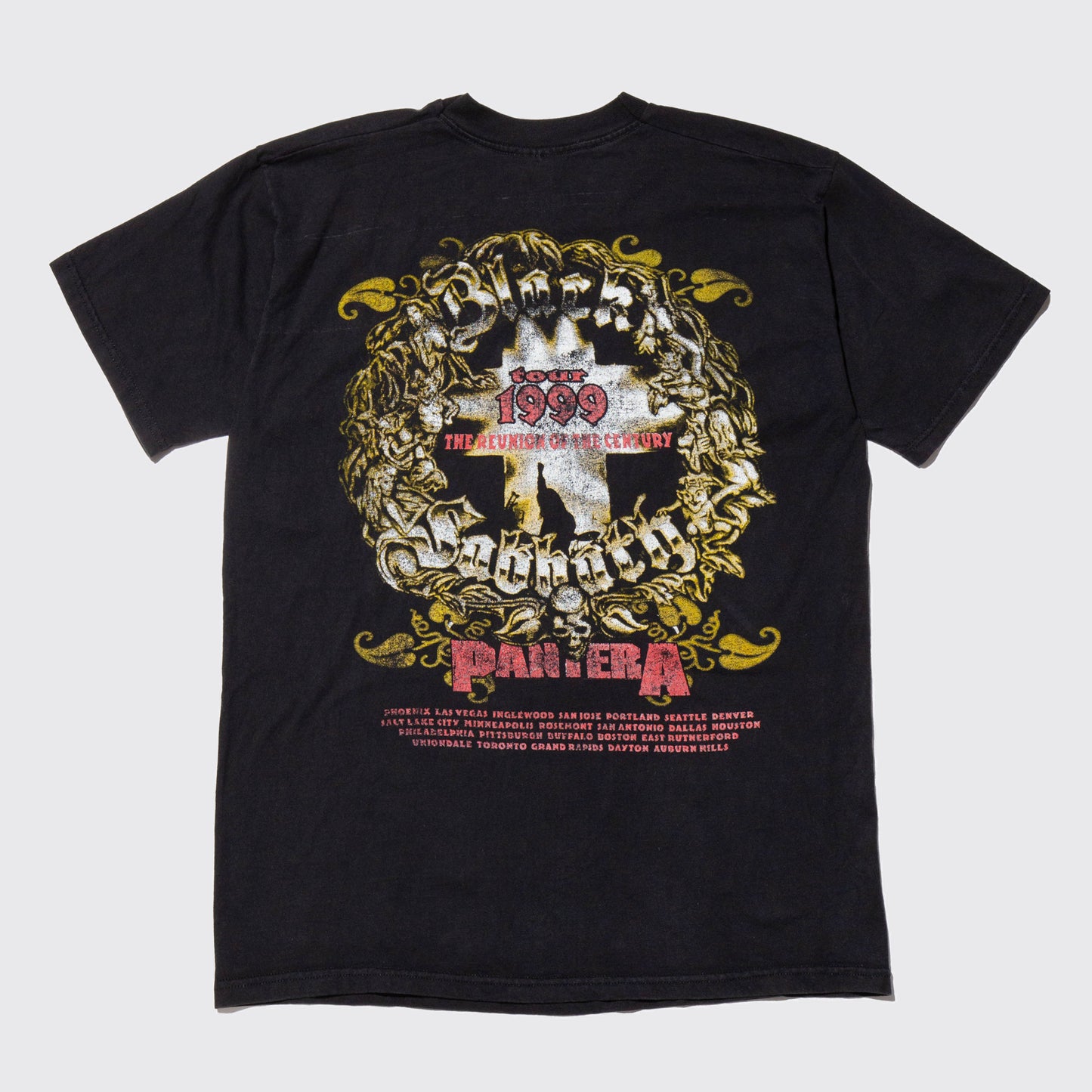 vintage 1999's Black Sabbath & PANTERA tour t-shirt