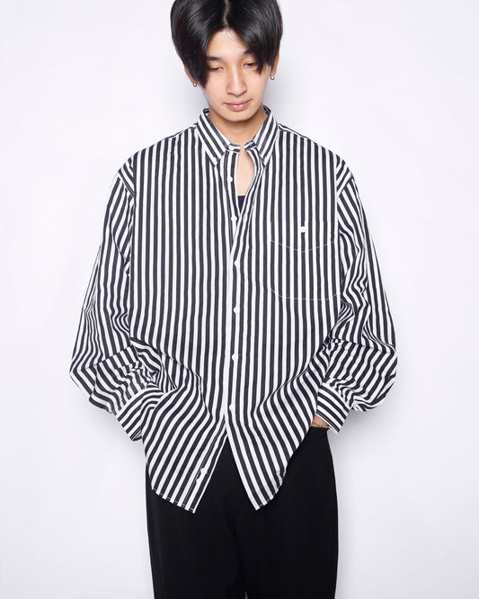 vintage loose stripe shirt