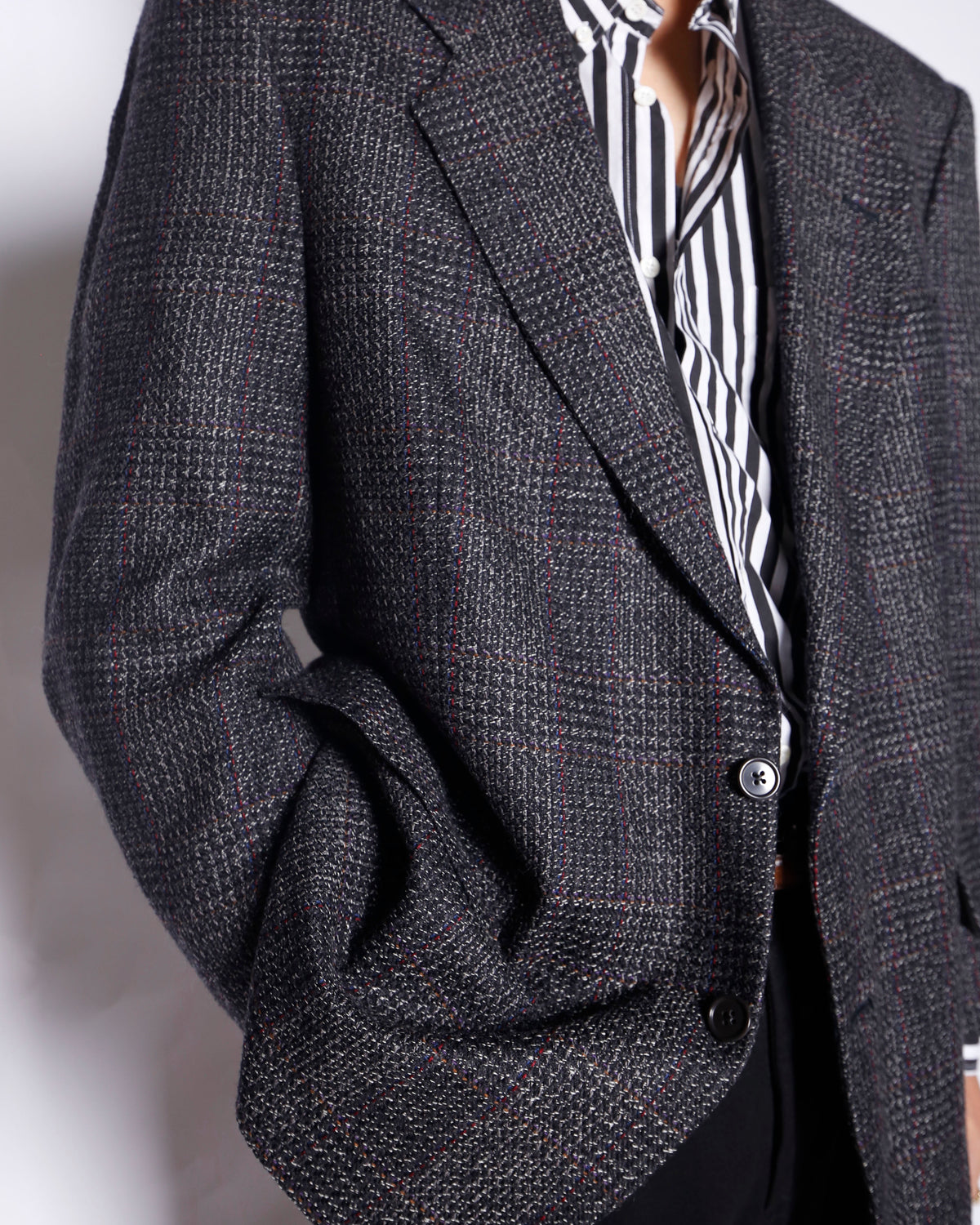 vintage 80's Christian Dior glen check tailored jacket