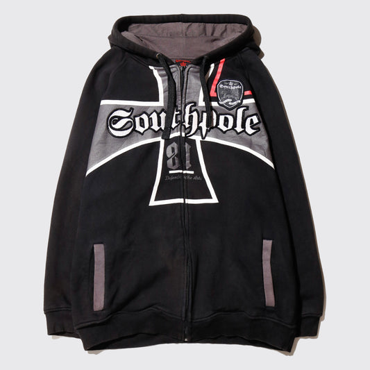 vintage 00's south pole iron cross hoodie