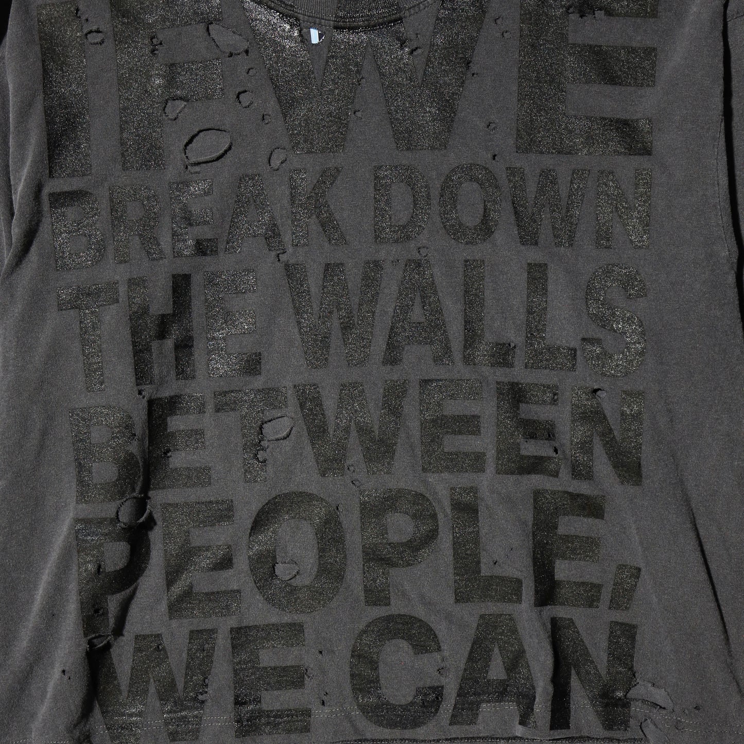 Go Go Darlin'×seveskig " IF WE BREAK DOWN THE WALL" broken tsugihagi l/s