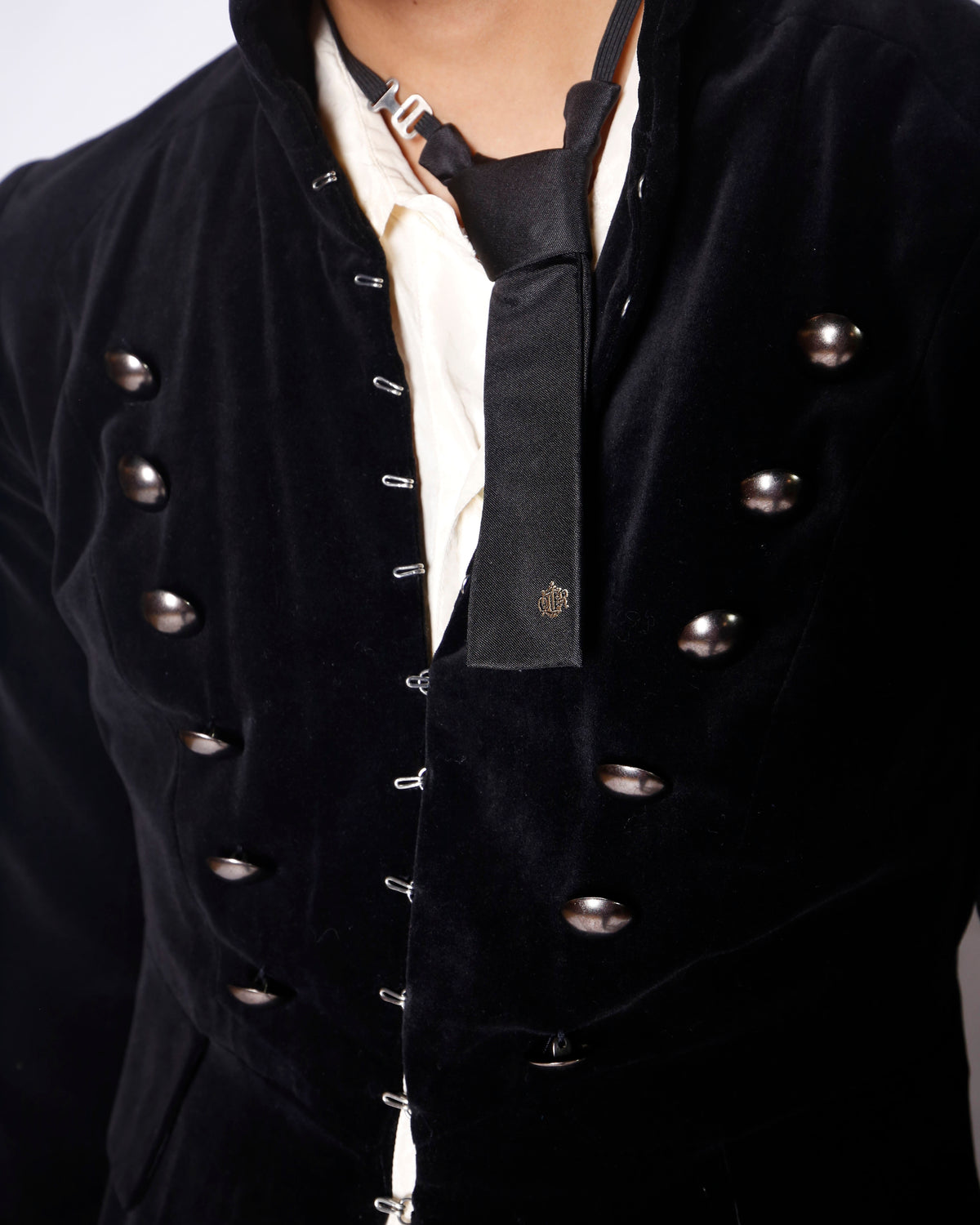 vintage hooked hussar velvet coat