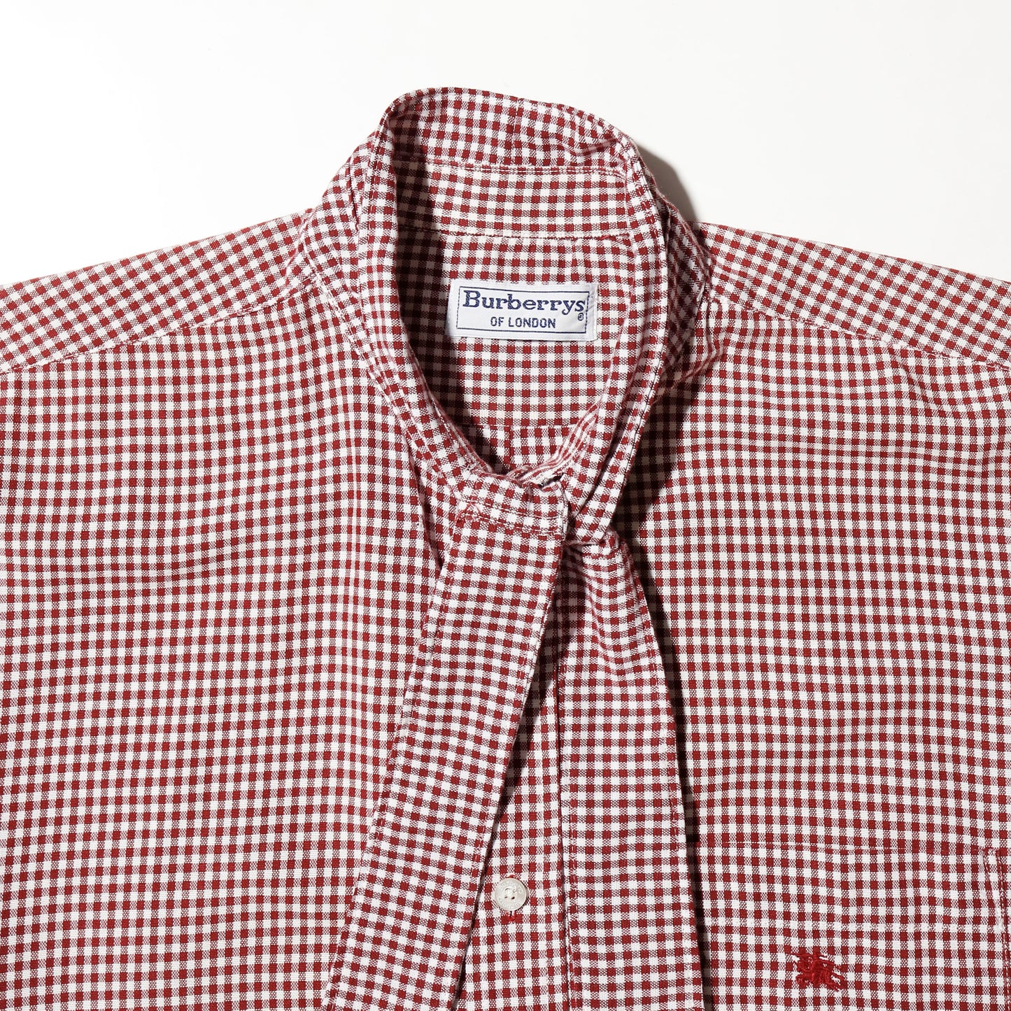 *one-off 80's Burberrys  london bowtie h/s shirt