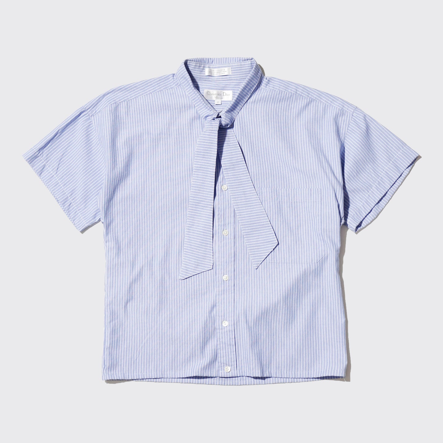 *one-off 80's Christian Dior bowtie h/s shirt