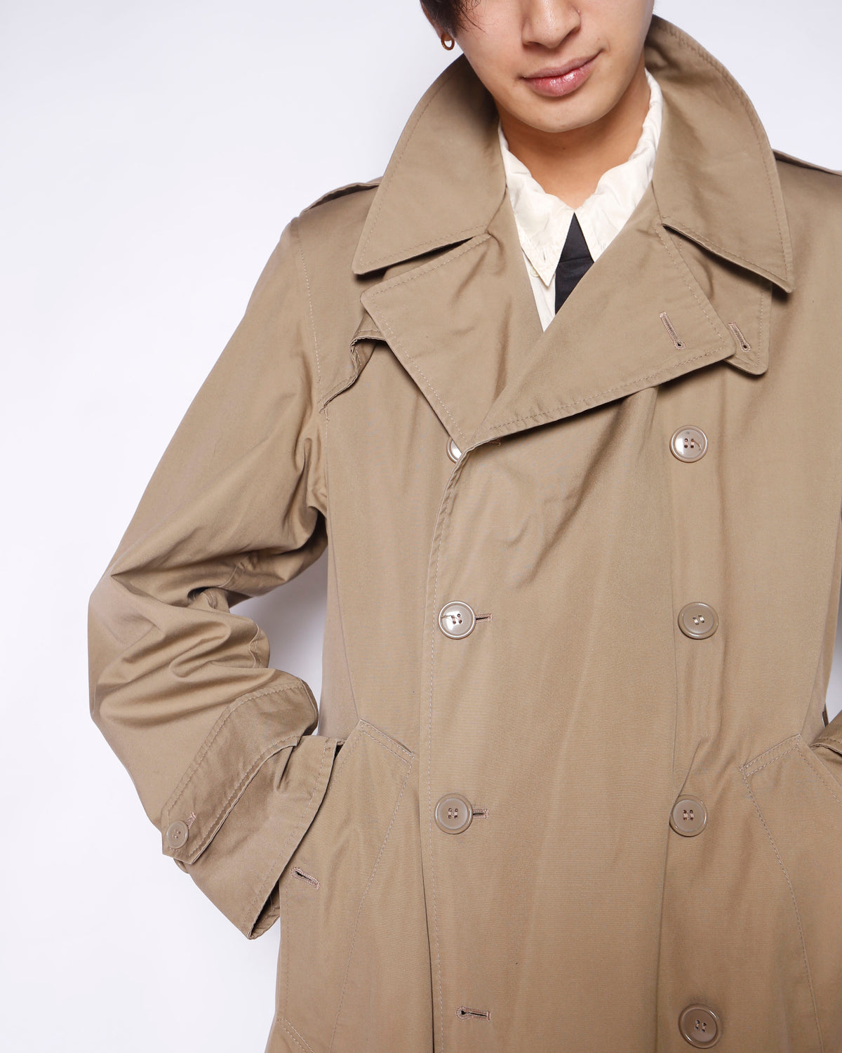 vintage 90's calvin klein long trench coat
