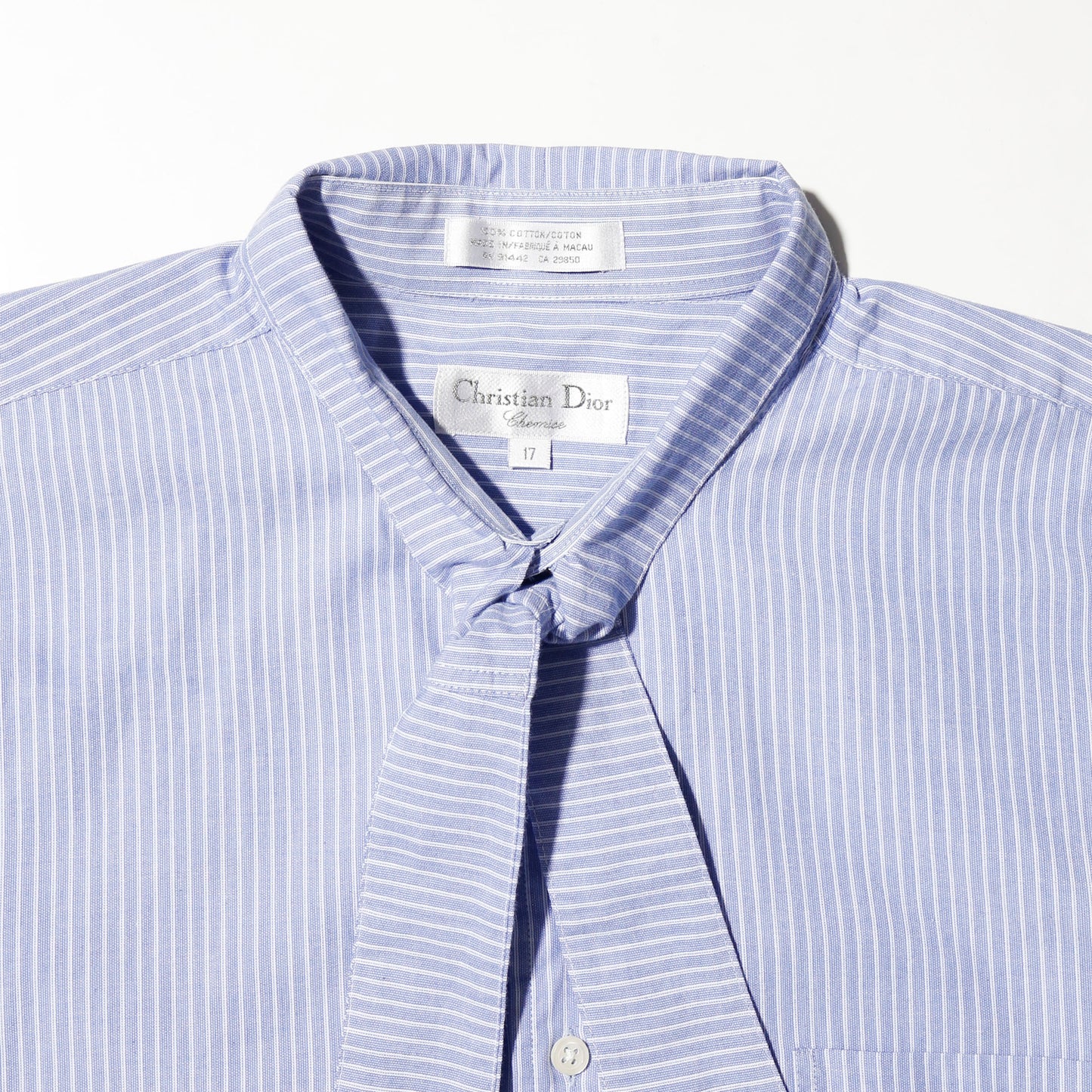 *one-off 80's Christian Dior bowtie h/s shirt