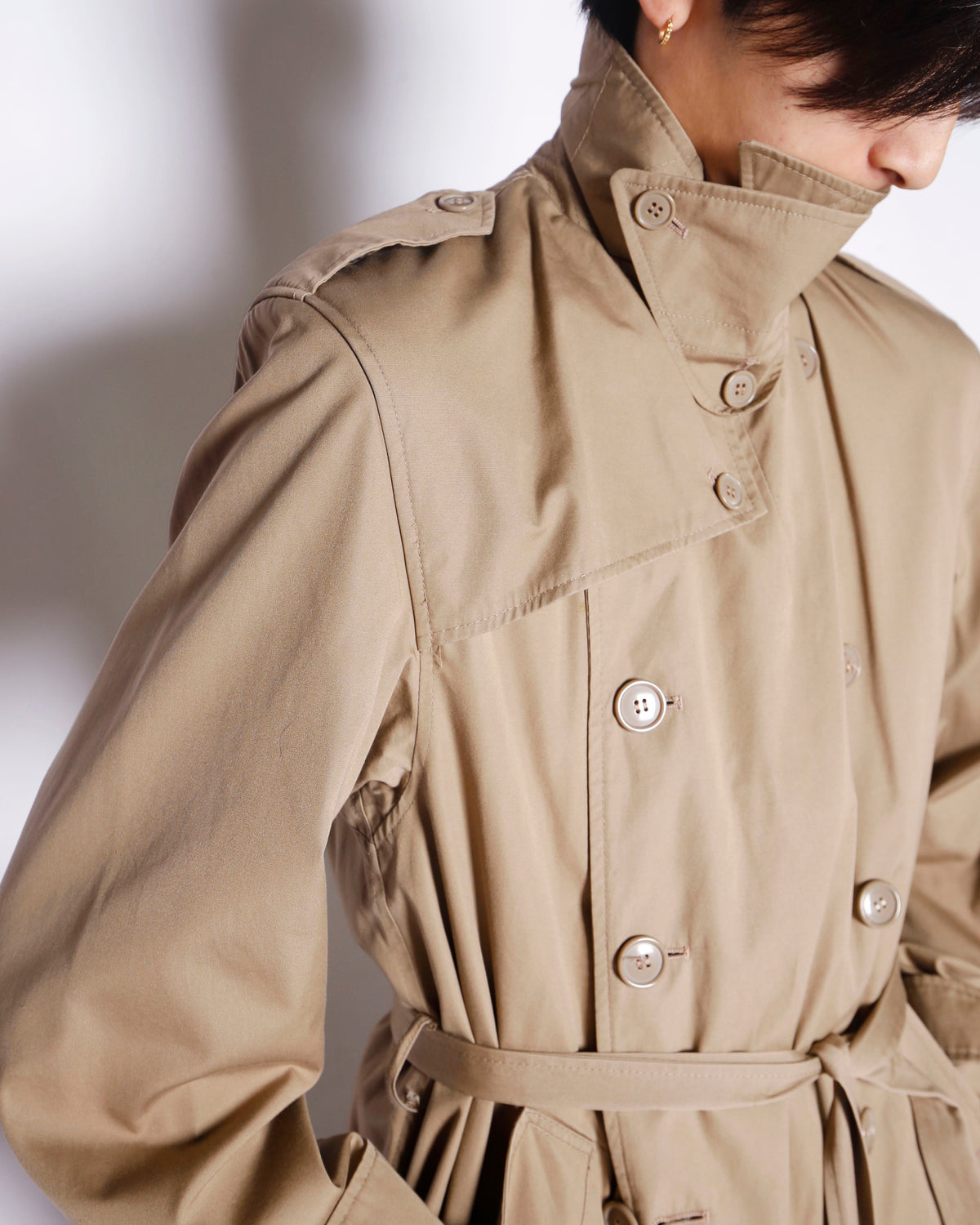 vintage 90's calvin klein long trench coat