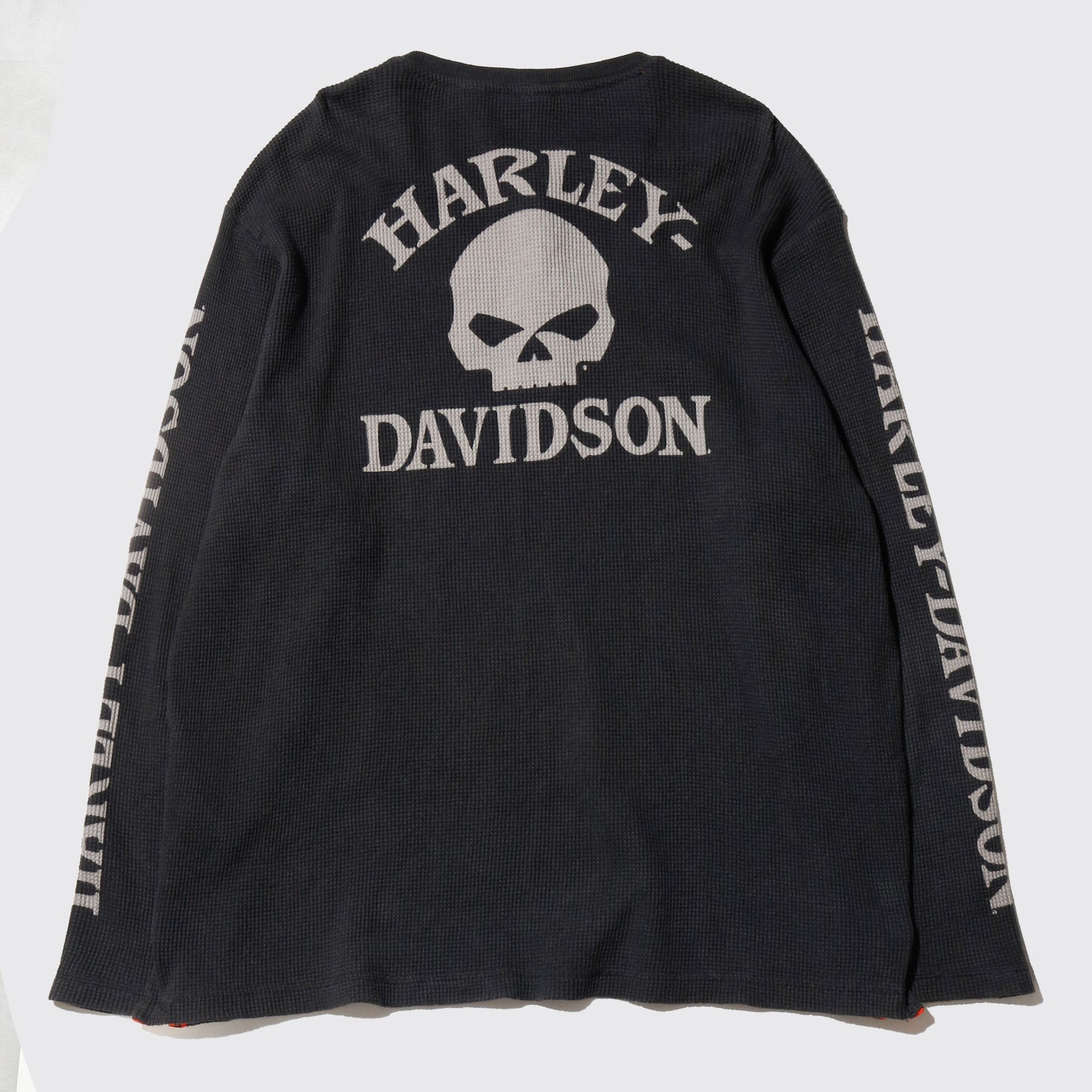 vintage 00's harley-davidson henry neck  thermal l/s