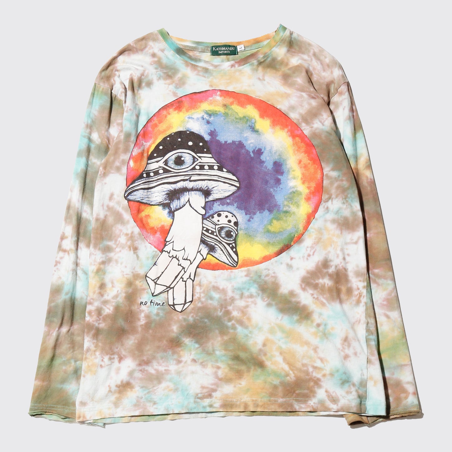 vintage 90-00's no time ufo mushroom l/s