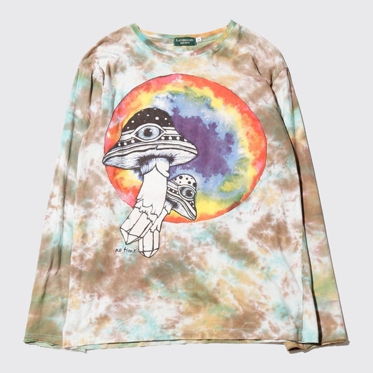 vintage 90-00's no time ufo mushroom l/s