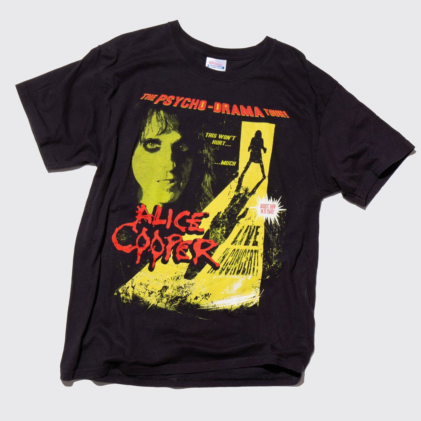 vintage 2007's Alice Cooper psycho-drama tour t-shirt