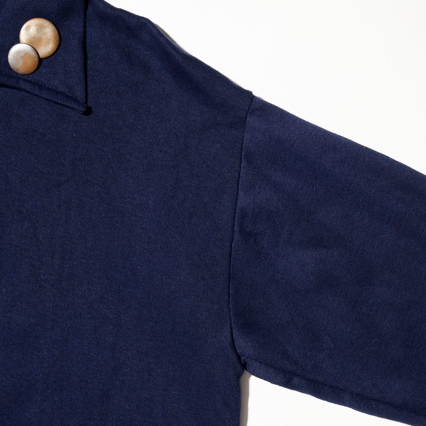 vintage 70-80's half zip pullover, with copper badge