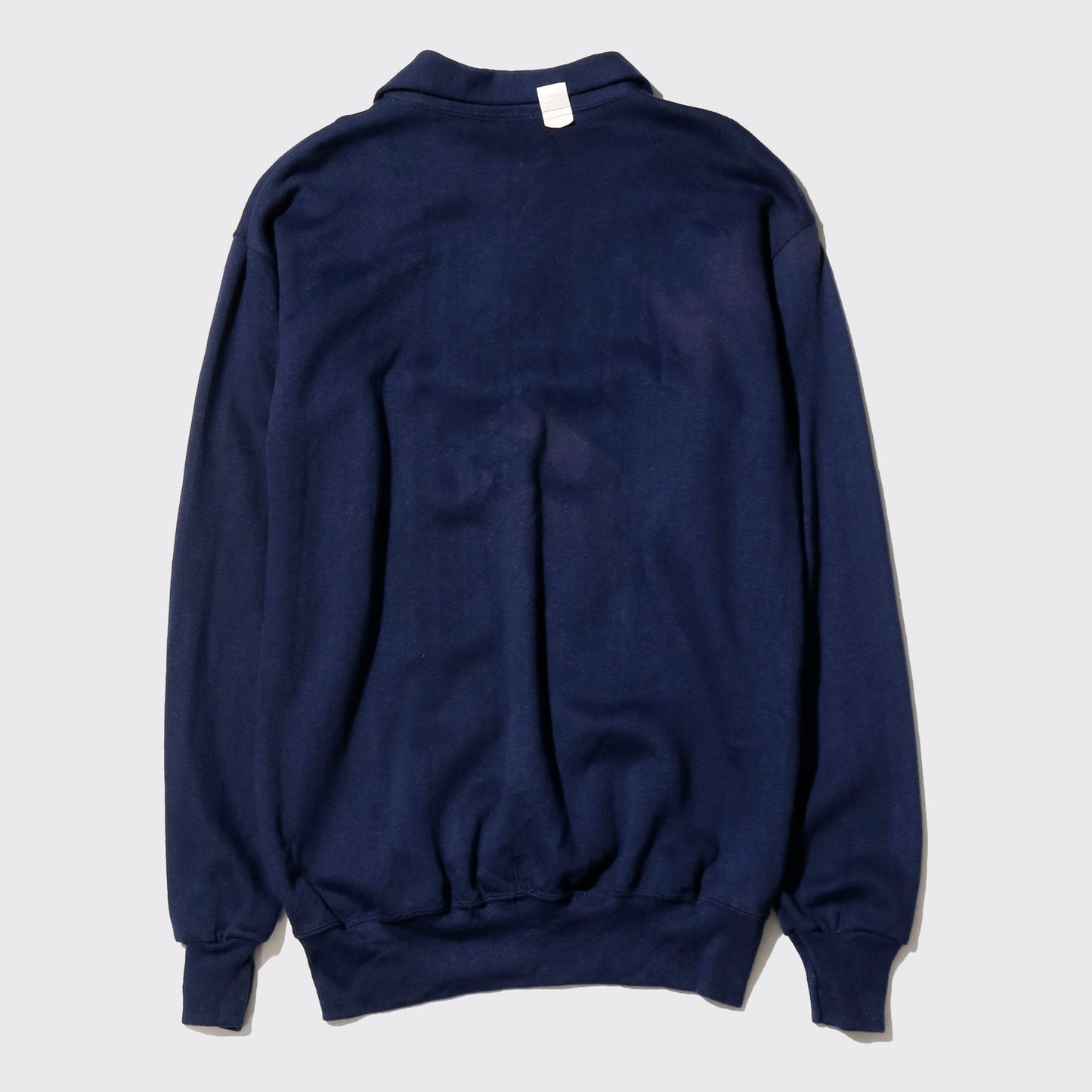 vintage 70-80's half zip pullover, with copper badge