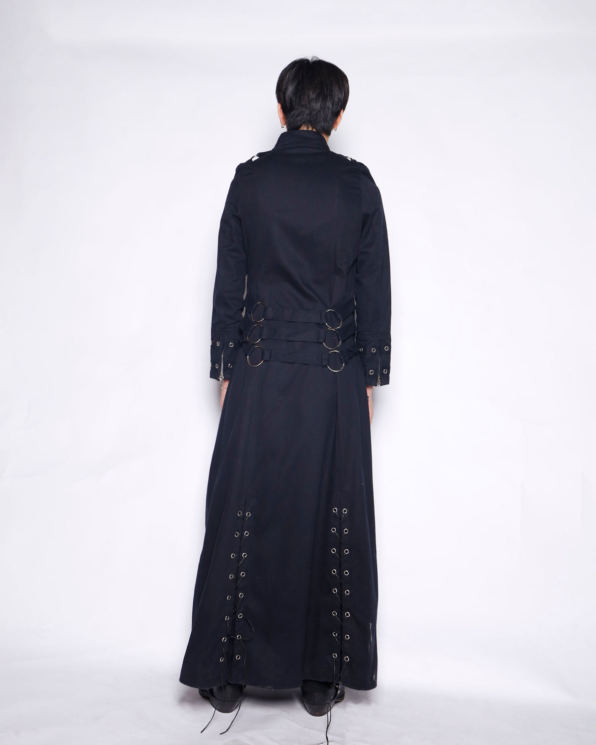 vintage gothic hand cuffs bondage coat