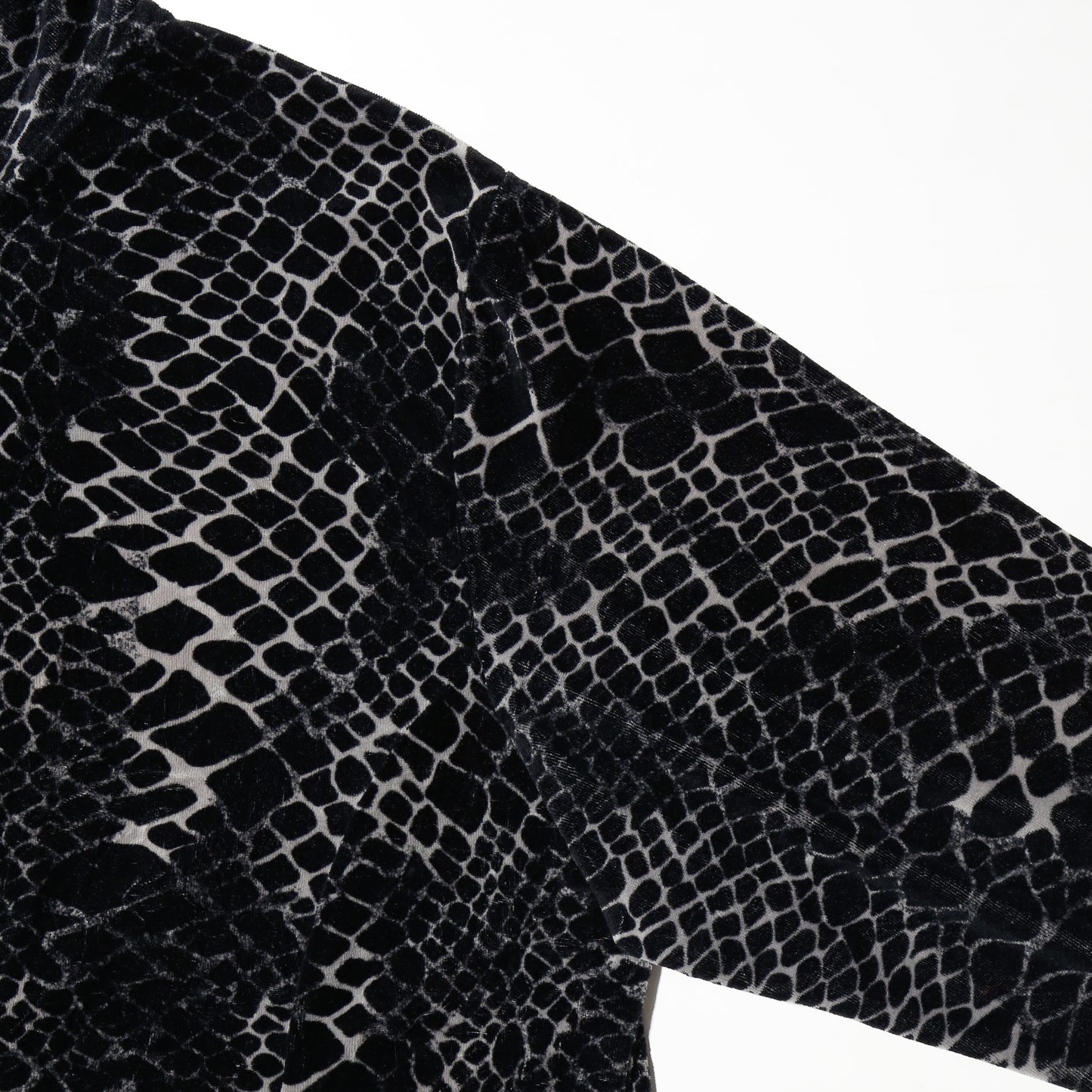 vintage python velour zipped jacket