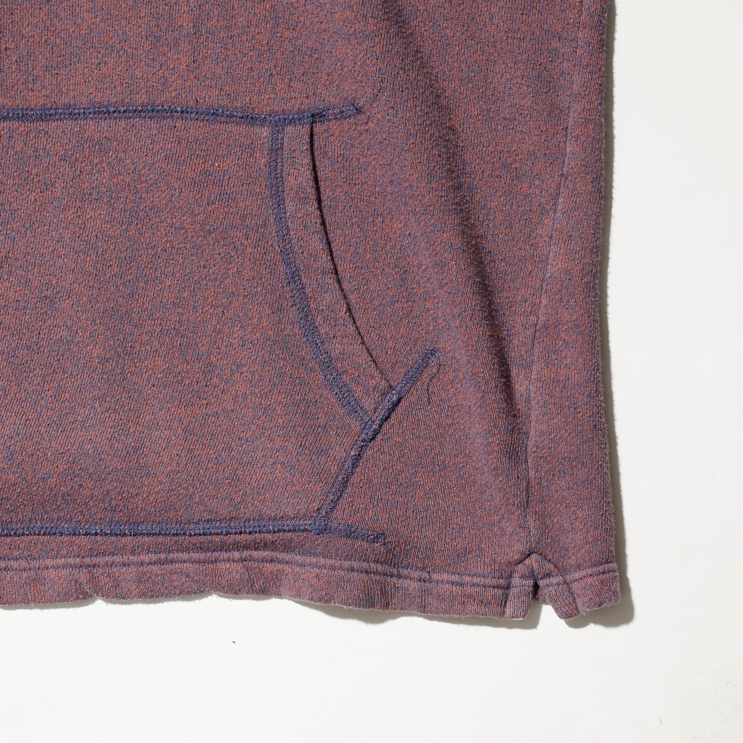 vintage cotton h/s hoodie, with copper badge