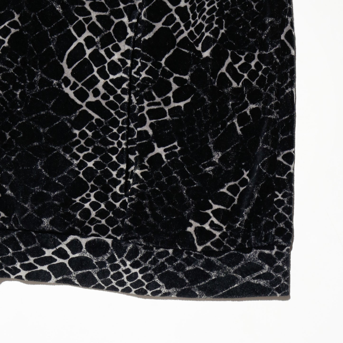 vintage python velour zipped jacket